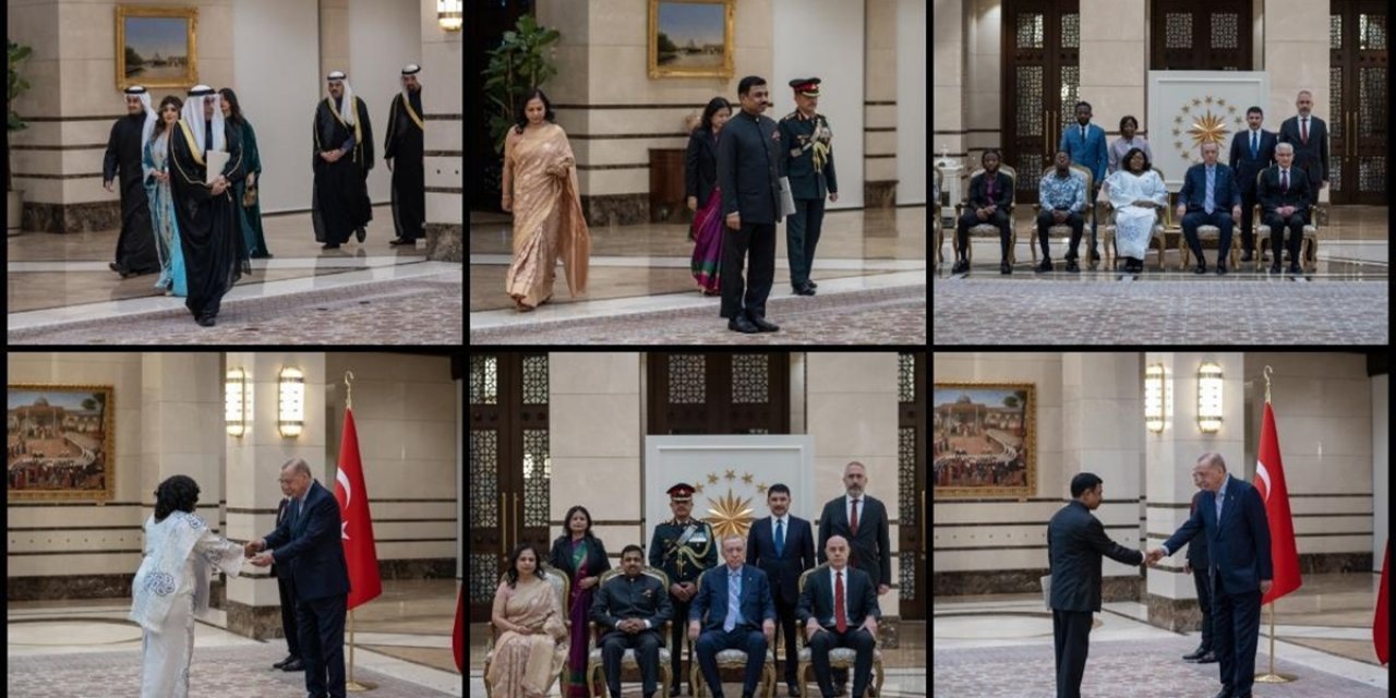 Büyükelçiler, Cumhurbaşkanı Erdoğan'a Güven Mektubu Sundu