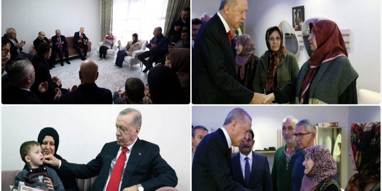 Cumhurbaşkanı Erdoğan, Patlamada Yaşamını Yitirenlerin Ailelerini Ziyaret Etti