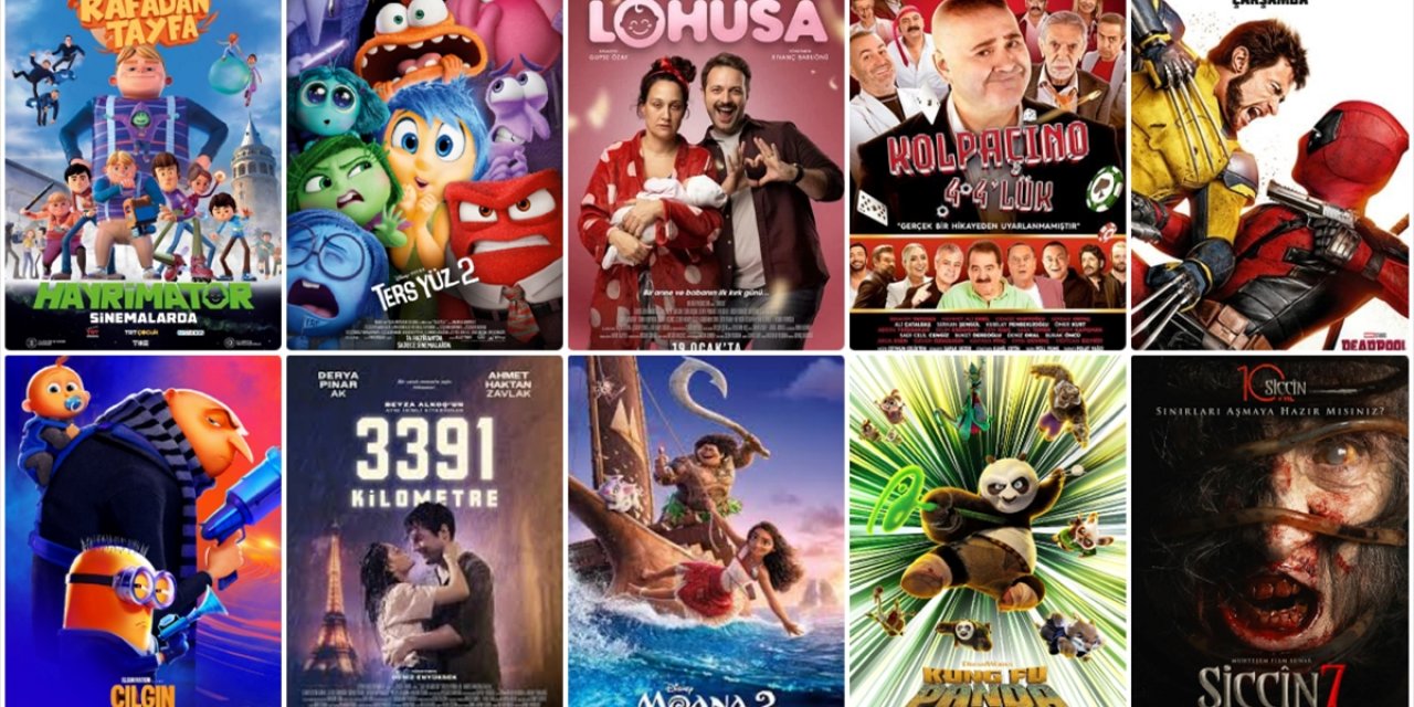 Türkiye'de 2024'te En Çok İzlenen 10 Filmden 5'i Yerli