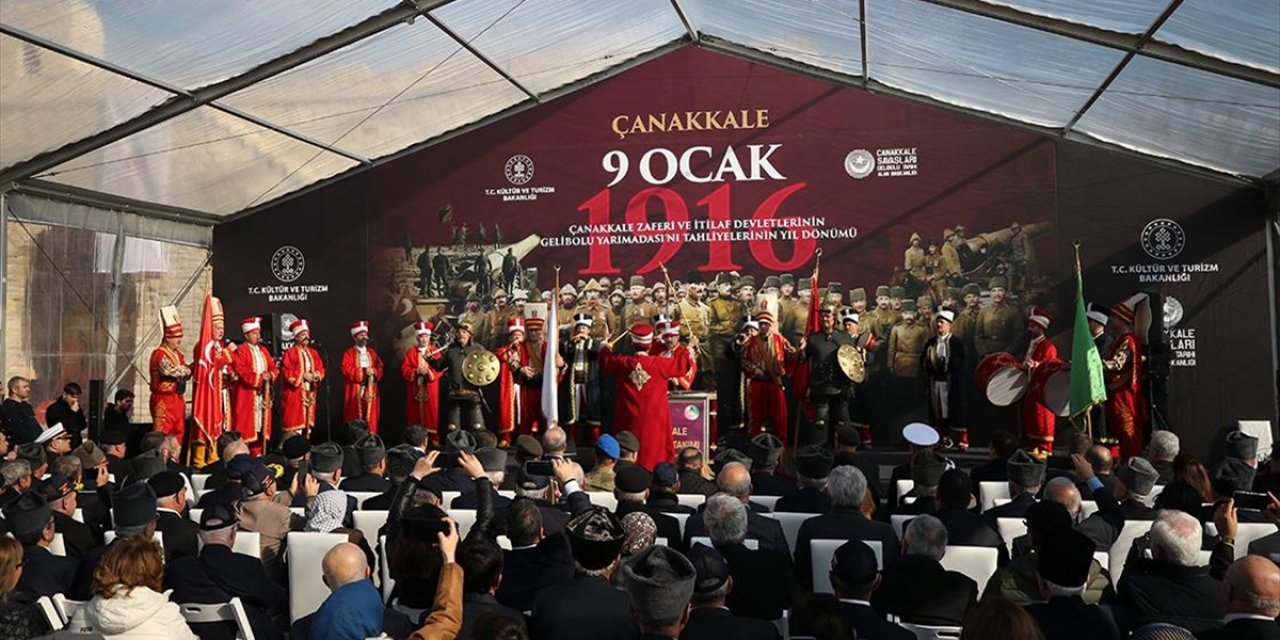 İtilaf Devletleri'ne Bağlı Güçlerin Gelibolu Yarımadası'ndan Tahliyesinin 108. Yıl Dönümünde Tören Yapıldı