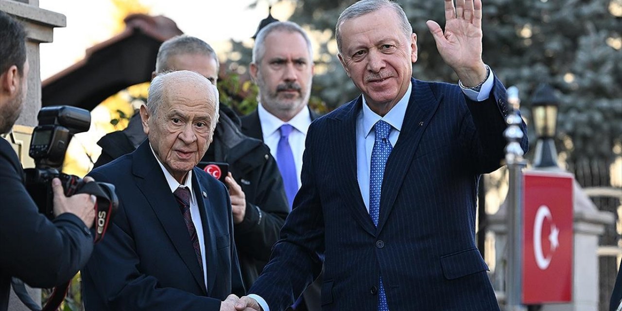 Cumhurbaşkanı Erdoğan, MHP Genel Başkanı Bahçeli İle Görüştü