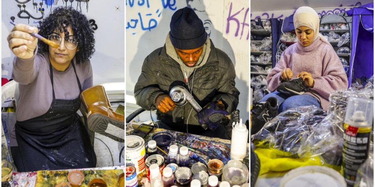 Tunuslu Zanaatkar Eskimiş Ayakkabılara Farklı Tasarımlarla Hayat Veriyor