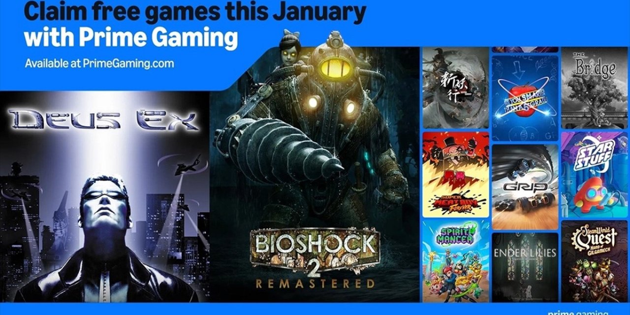 Amazon Prime Gaming'in Ocak Ayı Ücretsiz Oyunları Belli Oldu