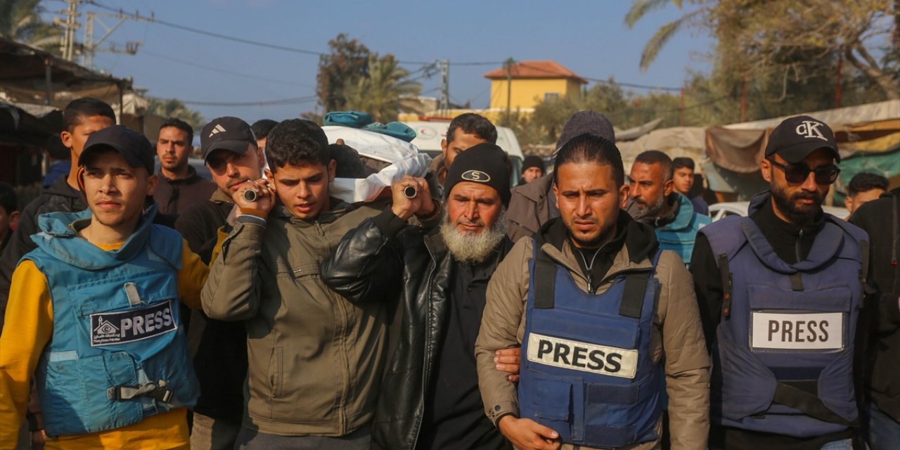 İsrail Saldırısında Ölen AA'nın Serbest Kameramanı Ebu Nehban Son Yolculuğuna Uğurlandı
