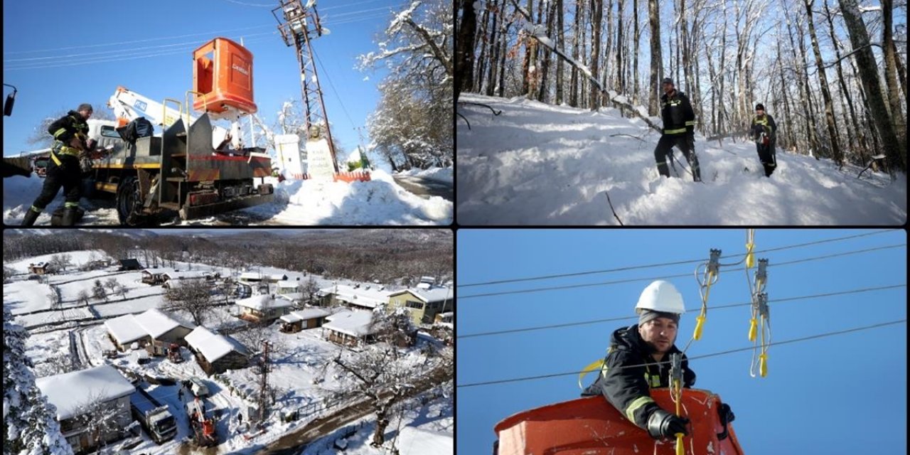 Trakya'da "Enerji Timleri" Kesintisiz Enerji İçin Karlı Yolları Aşıyor