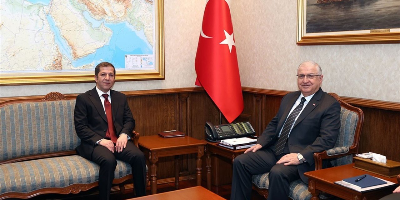 Milli Savunma Bakanı Güler, IKBY Peşmerge Özel Kuvvetler Komutanı Tümgeneral Barzani'yi Kabul Etti