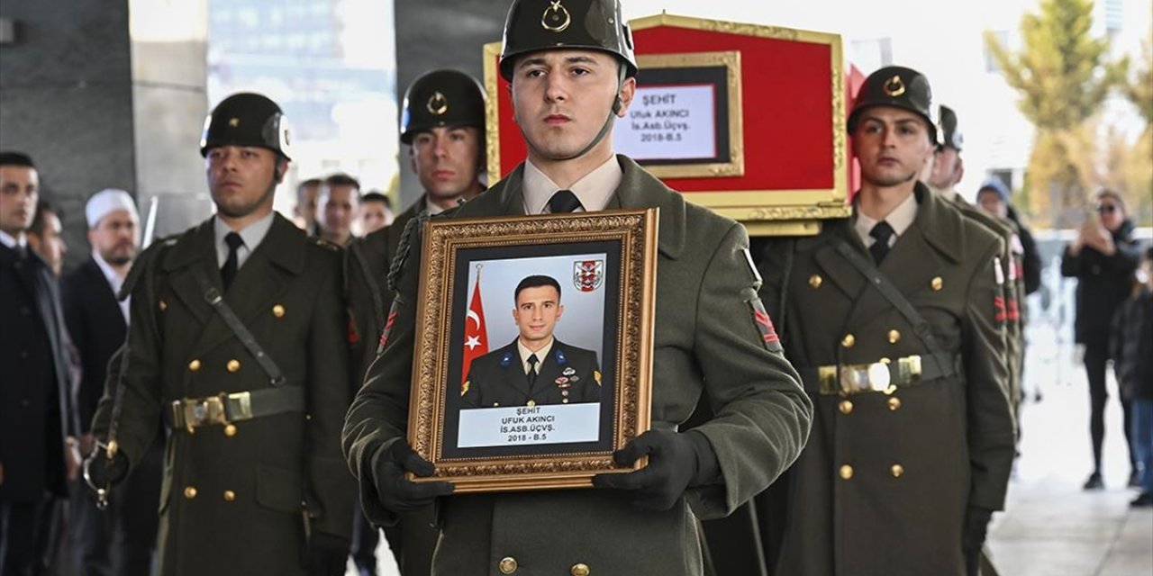 Şehit Astsubay Üstçavuş Ufuk Akıncı, Ankara'da Son Yolculuğuna Uğurlandı