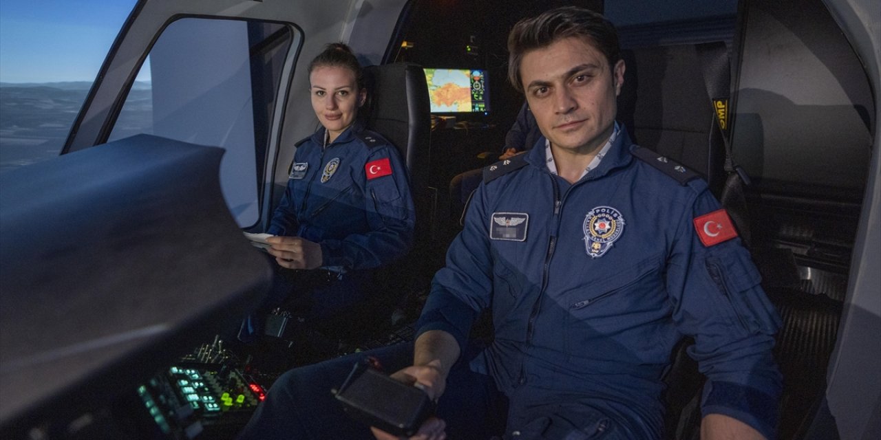 Emniyetin "hHavadaki Gözleri" Zorlu Şartları Simülatörde Deneyimliyor