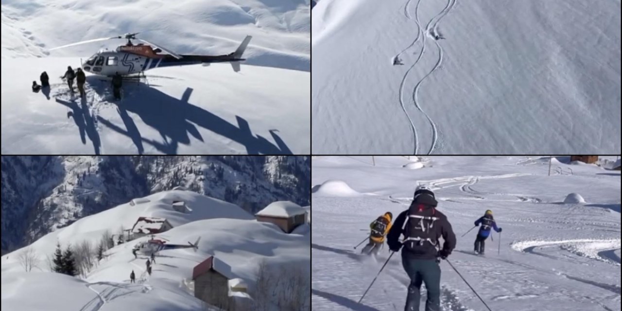 Kaçkar Dağları'ndaki "Heliski" Etkinliğinde 4. Hafta Heyecanı Yaşanıyor