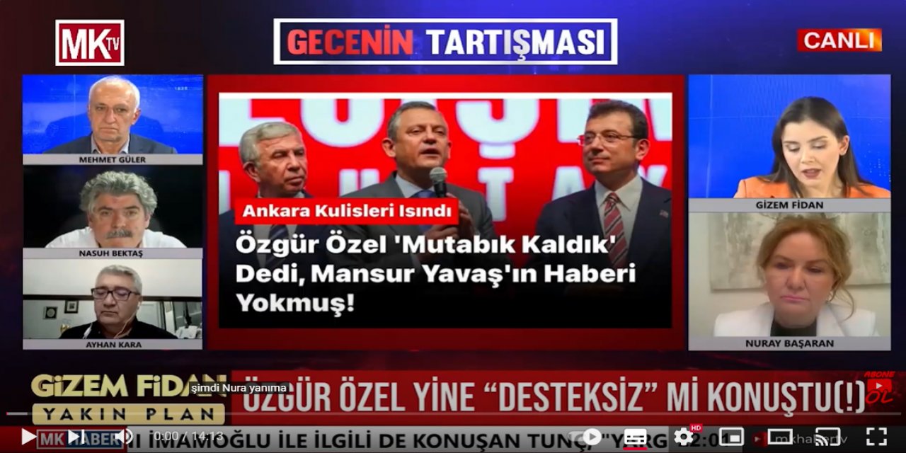 Gazeteci Yazar Nuray Başaran Açıklıyor:          Ekrem mi? Mansur mu?