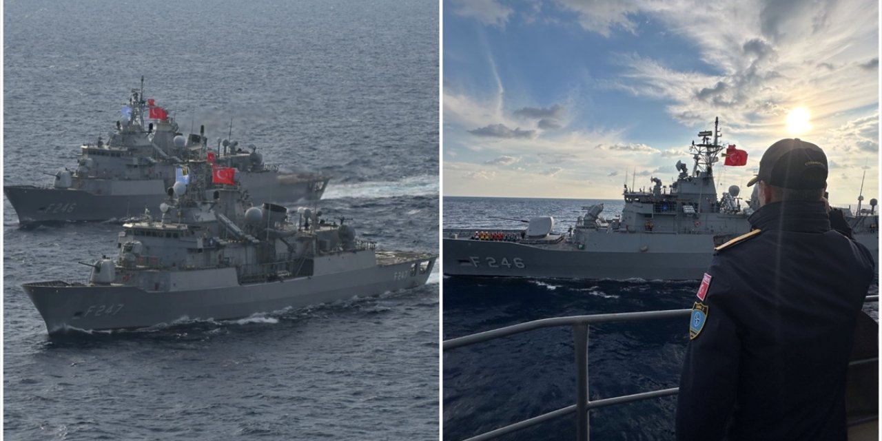 TCG Kemalreis ve TCG Salihreis Fırkateynleri Doğu Akdeniz'de Eğitim Yaptı