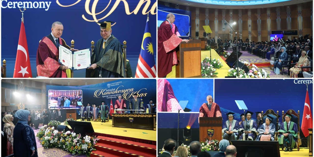 Emine Erdoğan'dan Cumhurbaşkanı Erdoğan'a Malezya'da Fahri Doktora Beratı Tevdi Edilmesine İlişkin Paylaşım