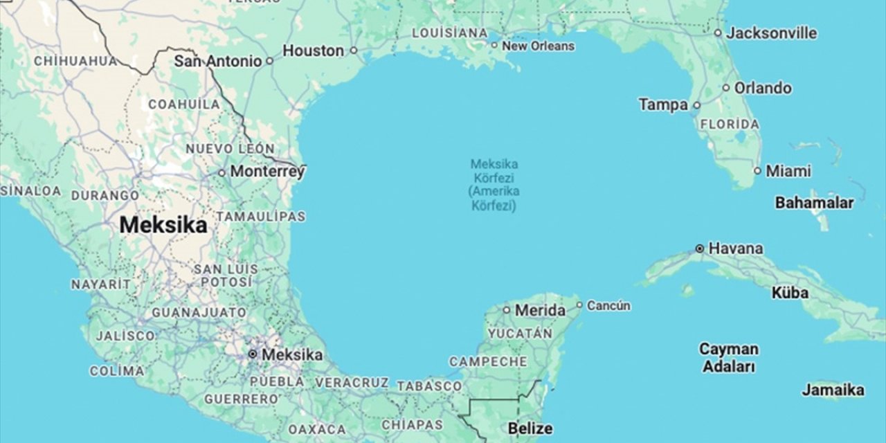 Meksika Körfezi, Google Haritalar'ın ABD'deki Uygulamasında "Amerika Körfezi" Olarak Görülecek