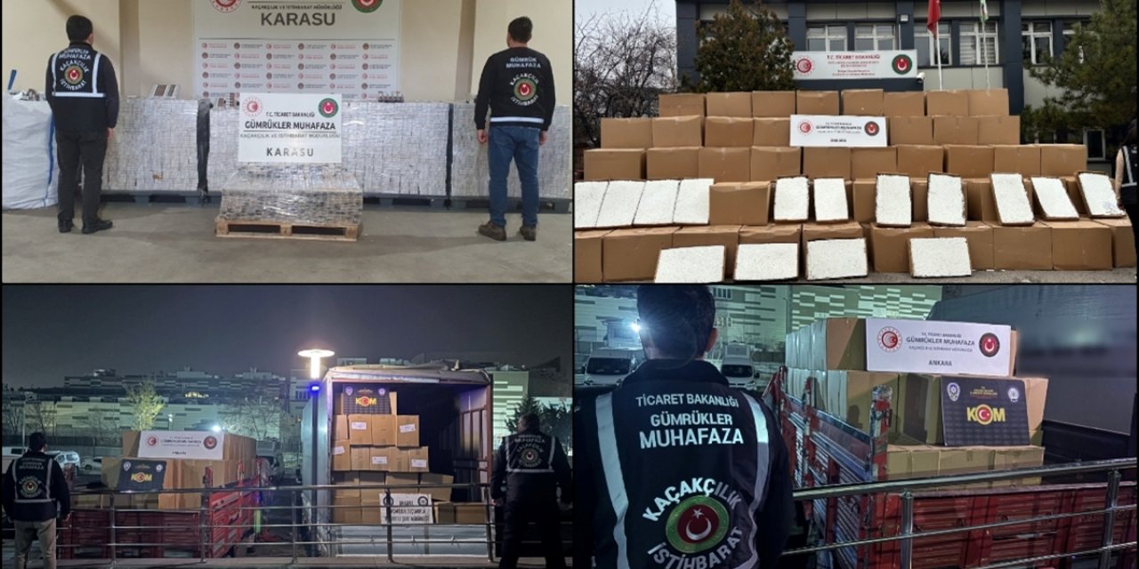 Ticaret Bakanlığı Ekiplerinden Makaron ve Kaçak Sigara Operasyonları
