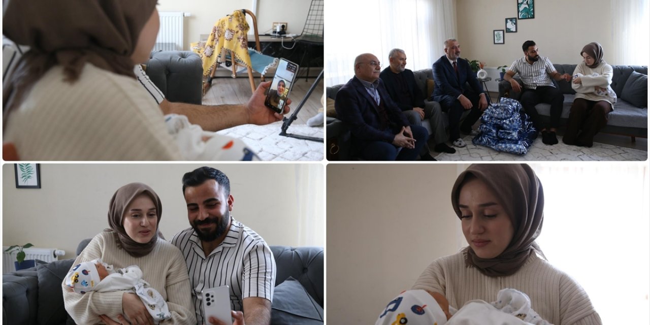 Bakan Göktaş, Aile ve Gençlik Fonu İle Yuva Kurup Bebek Sahibi Olan Çifti Tebrik Etti