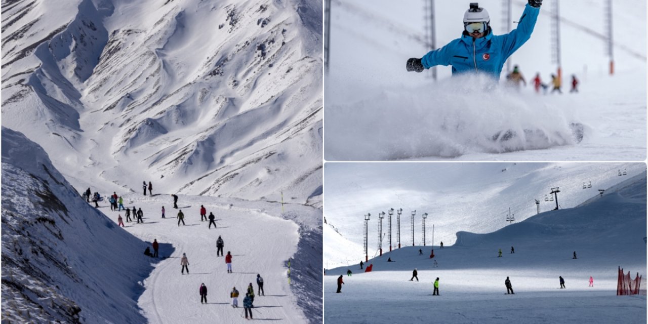 Kayak Merkezlerinde En Fazla Kar Kalınlığı 161 Santimetreyle Palandöken'de Ölçüldü