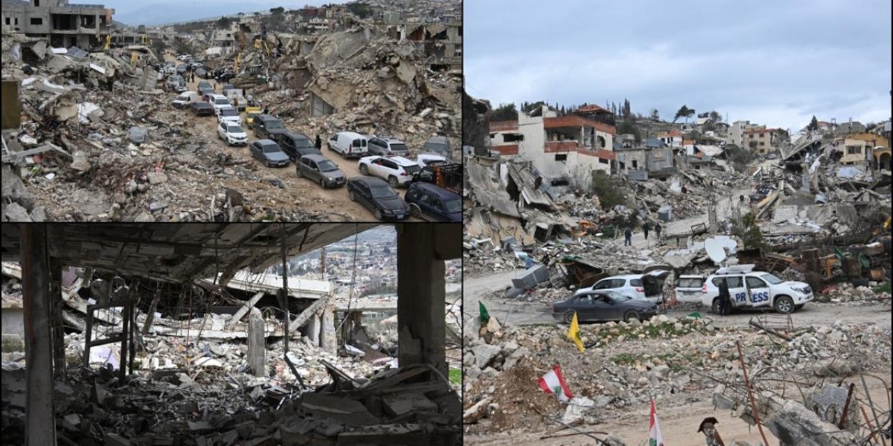 İsrail'in Çekildiği Lübnan'ın Güneyine Dönen Halk, Bölgeyi "Enkaz Halde" Buldu