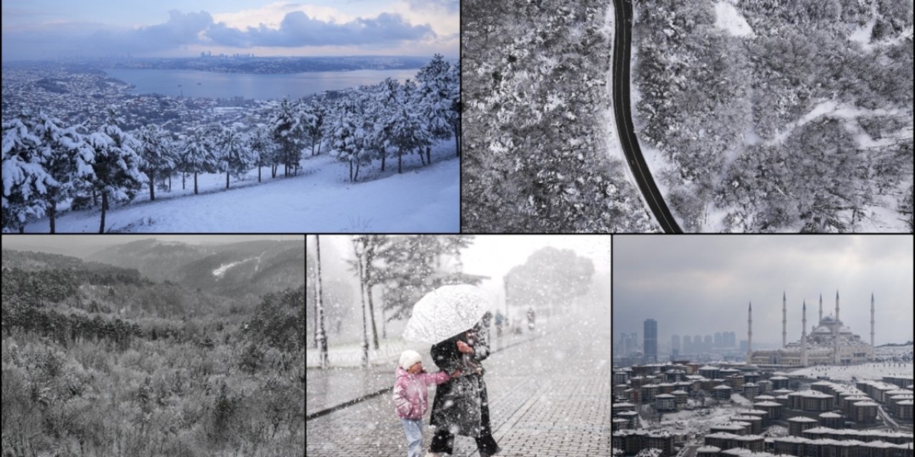 İstanbul'da Kar Yağışı Aralıklarla Sürüyor