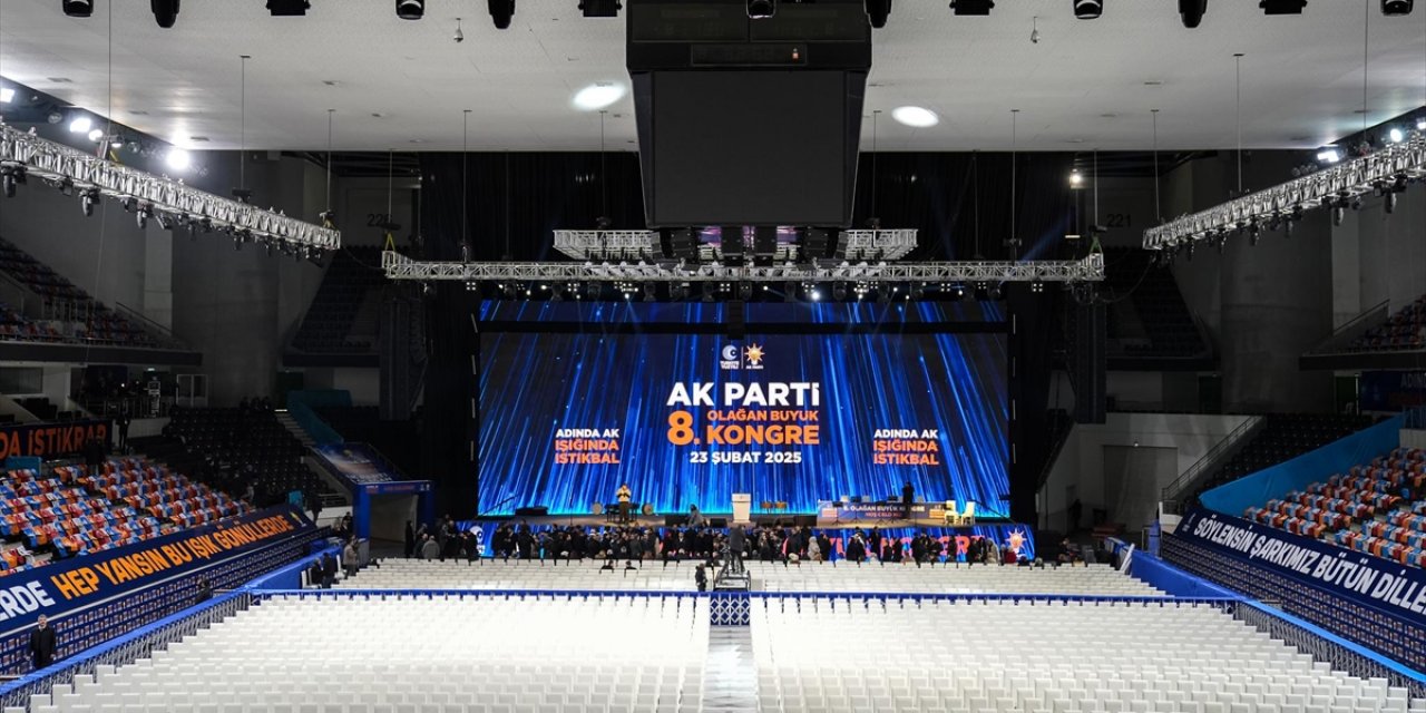 Ak Parti 8. Olağan Büyük Kongresi'nin Hazırlıkları Tamamlandı