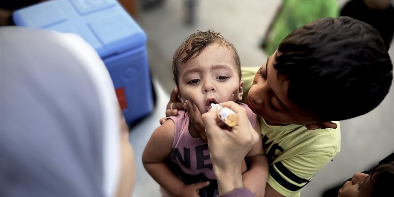 DSÖ, Gazze'de Çocuk Felcine Karşı Aşılama Kampanyasının Başladığını Duyurdu