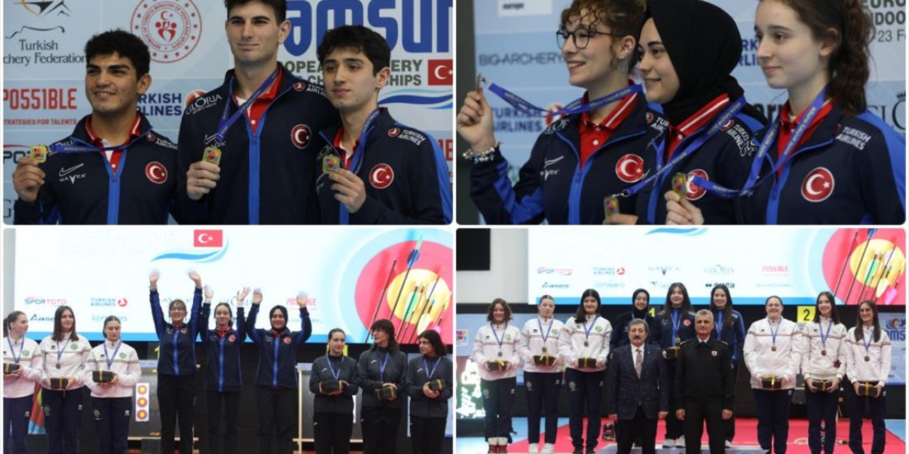 Avrupa Salon Okçuluk Şampiyonası'nda Türkiye, 21 Yaş Altı Kategorisinde 5 Altın, Bir Gümüş Madalya Kazandı