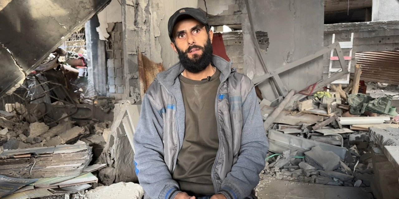 Filistinli Ebu Hüseyin, Anne Babasının Canlı Kalkan Olarak Kullanıldıktan Sonra Öldürülmesini AA'ya Anlattı