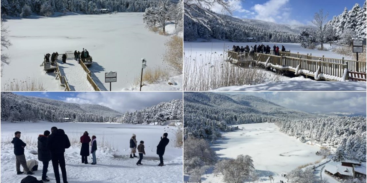 Gölcük Tabiat Parkı'nda Hafta Sonu Yoğunluğu