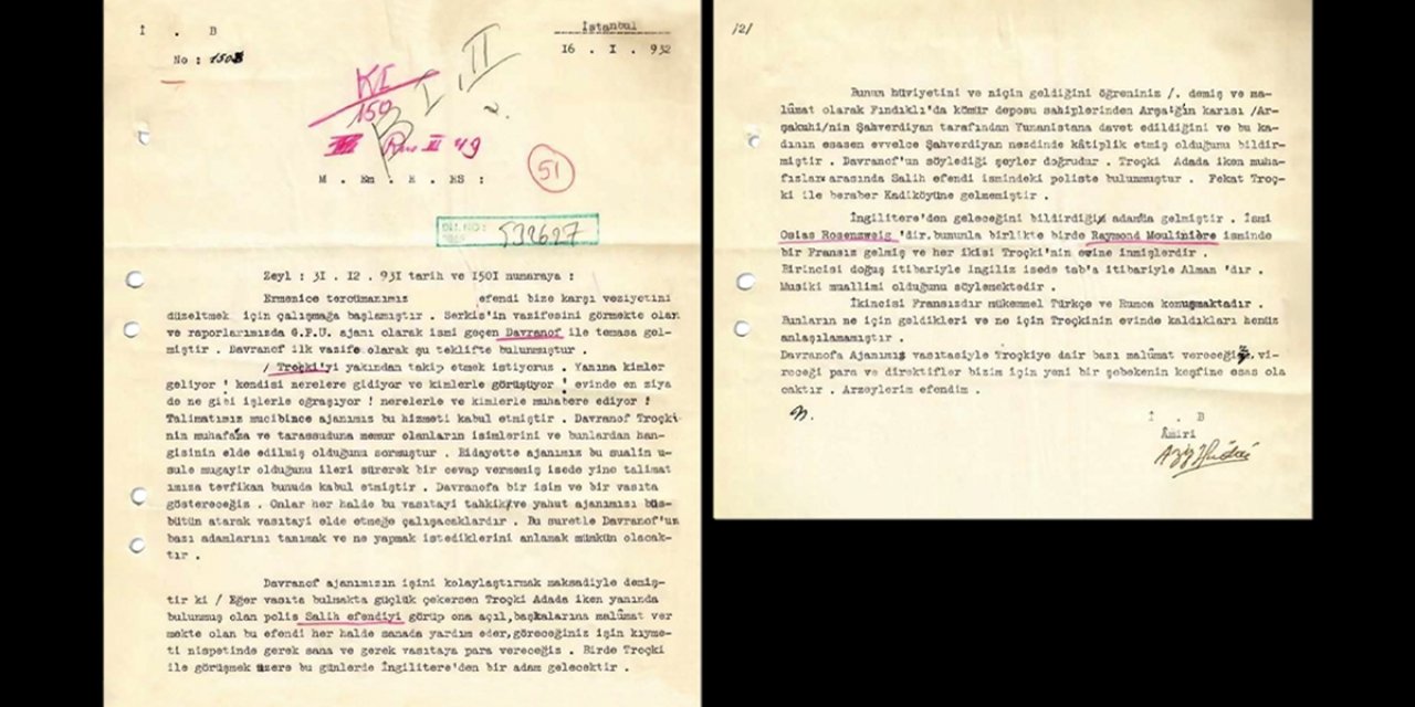 Mit, Troçki'nin Sürgün Sırasında Sovyet İstihbaratınca İzlenmesine İlişkin Raporu Paylaştı
