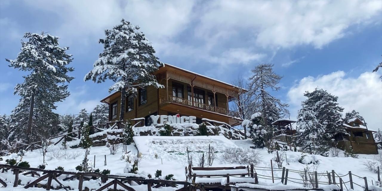 Yenice Ihlamur Teras ve Eflani Gökgöz Göleti'nde Kış Manzaraları Yaşanıyor