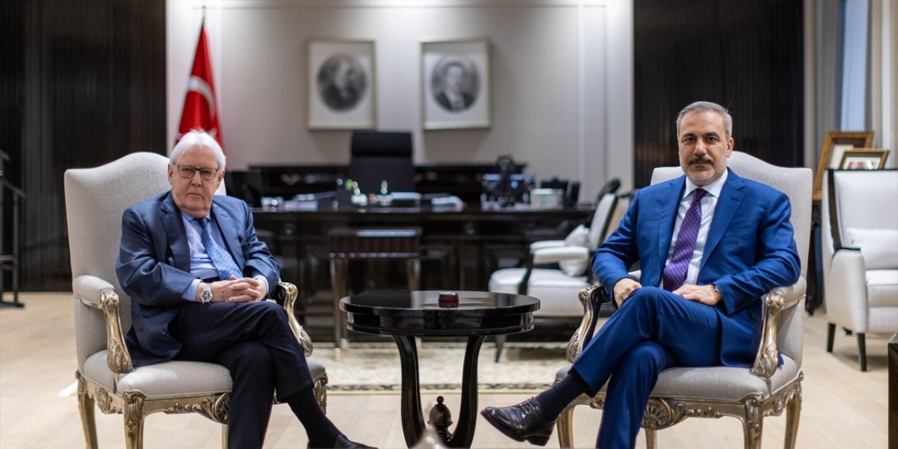 Bakan Fidan, BM İnsani İşlerden Sorumlu Eski Genel Sekreter Yardımcısı Griffiths'i Kabul Etti