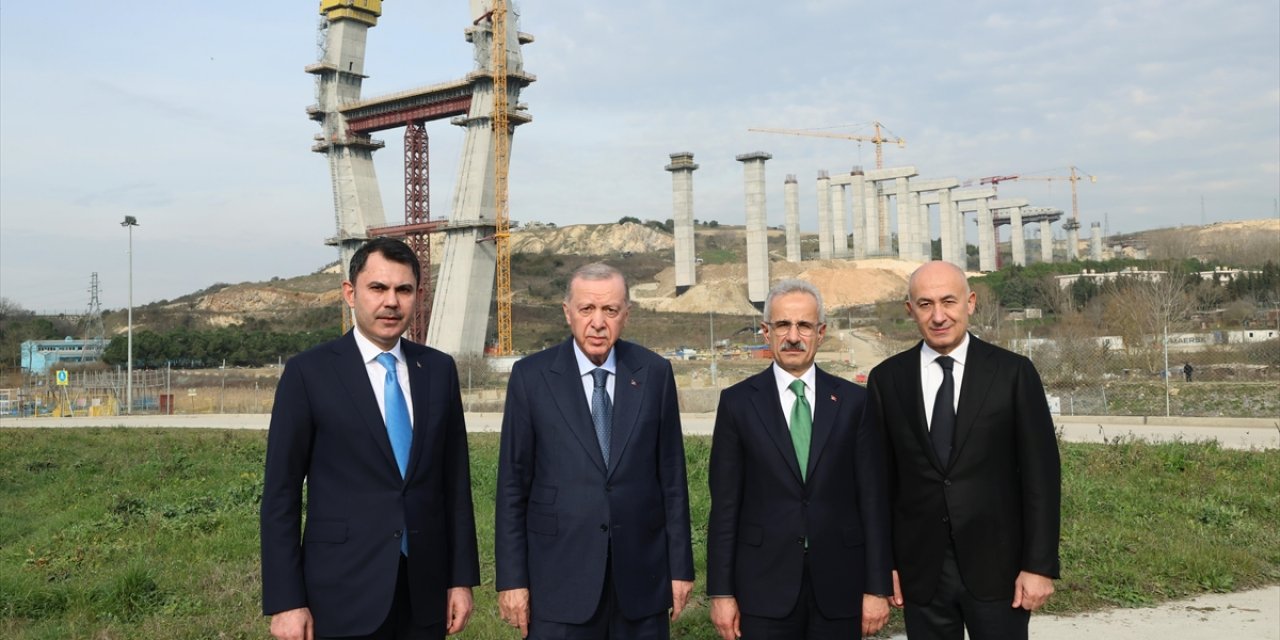 Cumhurbaşkanı Erdoğan, Başakşehir-Nakkaştepe Otoyolu Şantiyesini Ziyaret Etti