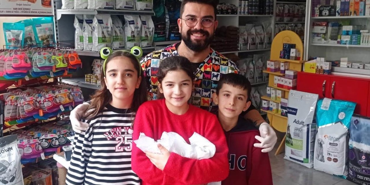 Balıkesir'de Çocuklar Soğuktan Etkilenen Köpeği Kalp Masajıyla Hayata Döndürdü