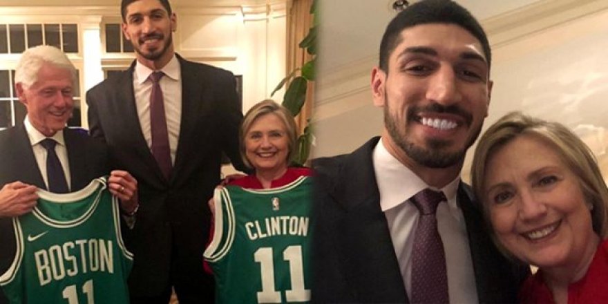 Hillary Clinton, FETÖ'cü Enes Kanter'i Ağırladı
