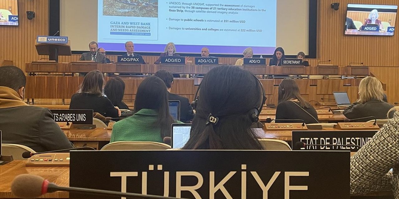 Unesco'da Gazze İle İlgili Bilgilendirme Toplantısı Düzenlendi