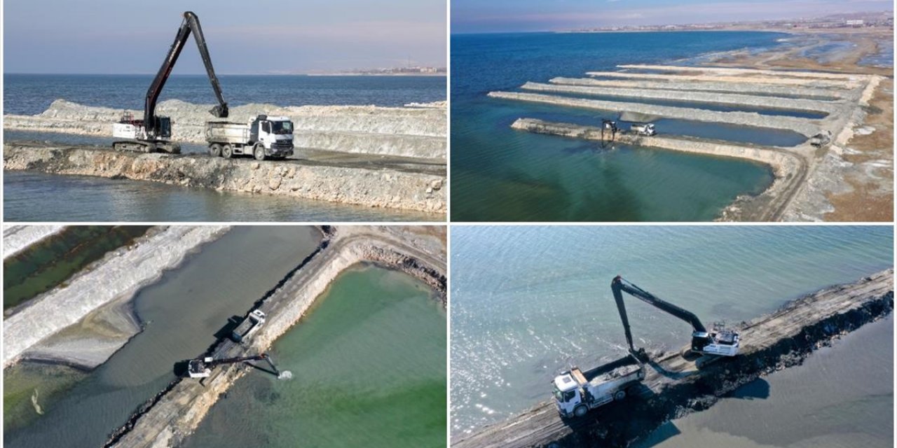 Van Gölü'nün Zemininden 1 Milyon 955 Bin Metreküp Dip Çamuru Ve Balçık Çıkarıldı