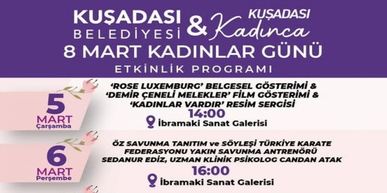 Kuşadalı Kadınlar Omuz Omuza 8 Mart’a Hazırlanıyor
