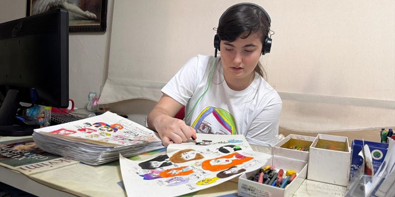 Genç Ressam Sergisinin Gelirini Kendisi Gibi Otizmli Çocukların Eğitimine Bağışlayacak