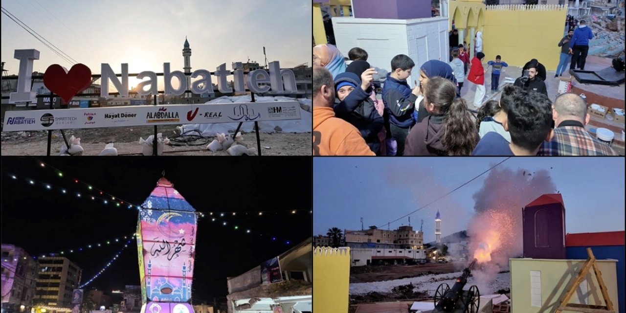 İsrail'in Lübnan'a Saldırılarında Büyük Yıkıma Maruz Kalan Nebatiye Kenti Ramazanla Hayat Buldu