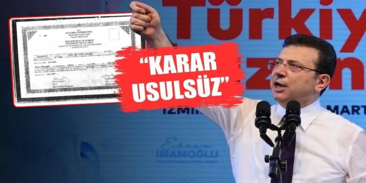 Ekrem İmamoğlu'nun Diploması İptal Edildi!