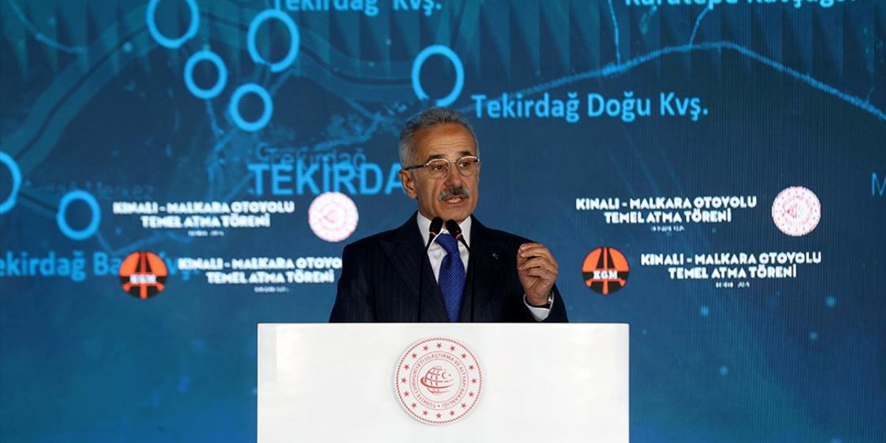 Bakan Uraloğlu: Kınalı-Malkara Otoyolu'nun Tamamlanmasıyla Marmara Otoyol Ringinin Kuzey Cephesi Birleşmiş Olacak