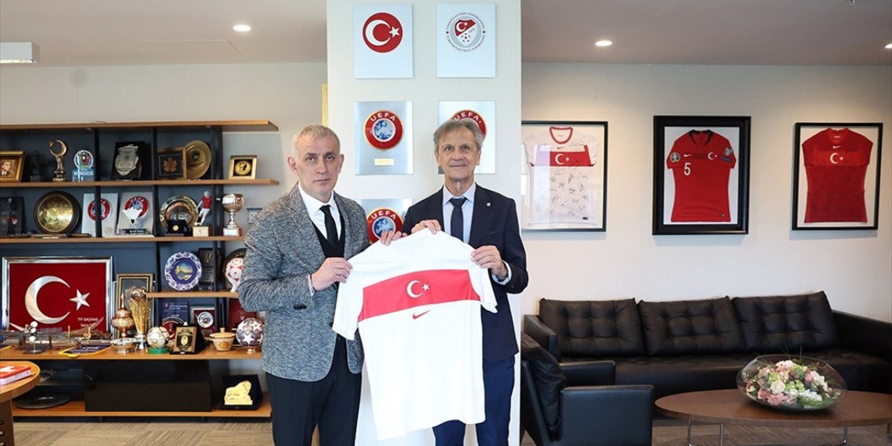 İsviçre Futbol Federasyonu Başkanı Blanc'dan TFF Başkanı Hacıosmanoğlu'na Ziyaret