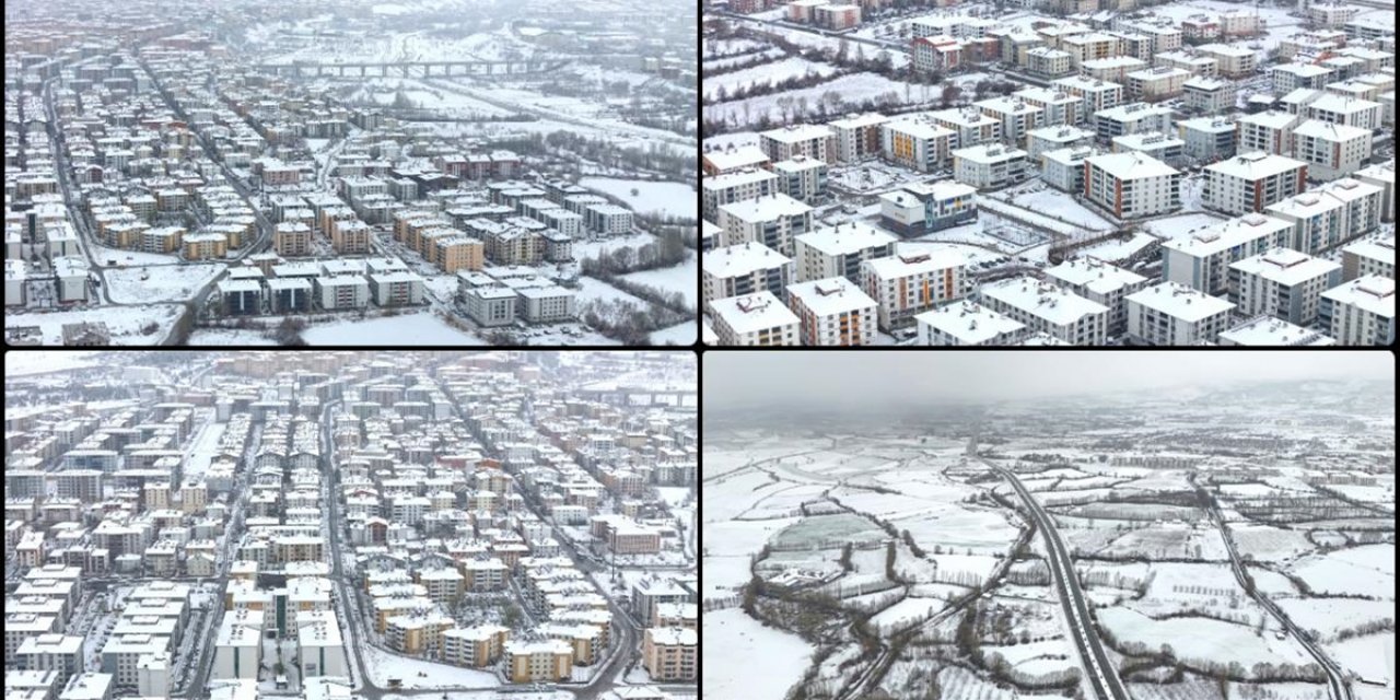 Karla Kaplanan Bingöl Dronla Havadan Görüntülendi