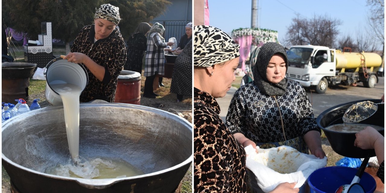 Özbekistan'da Nevruz Bayramı'na Özel Sümelek Tatlısını Yapma Geleneği Yüzyıllardır Yaşatılıyor