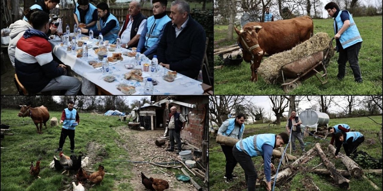 Sinop'ta Üniversite Öğrencileri Ramazanda Yaşlıları Yalnız Bırakmadı