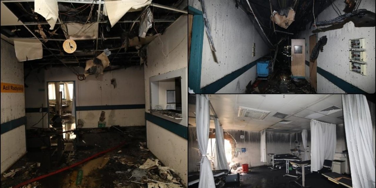 Akdeniz Üniversitesi Hastanesi'nde Yangında Zarar Gören Alanlar Tespit Edildi