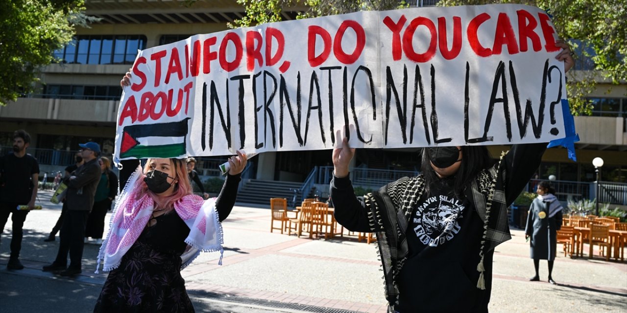 ABD'de Filistin'e Destek Protestolarına Katılan 12 Kişi Yargılanacak