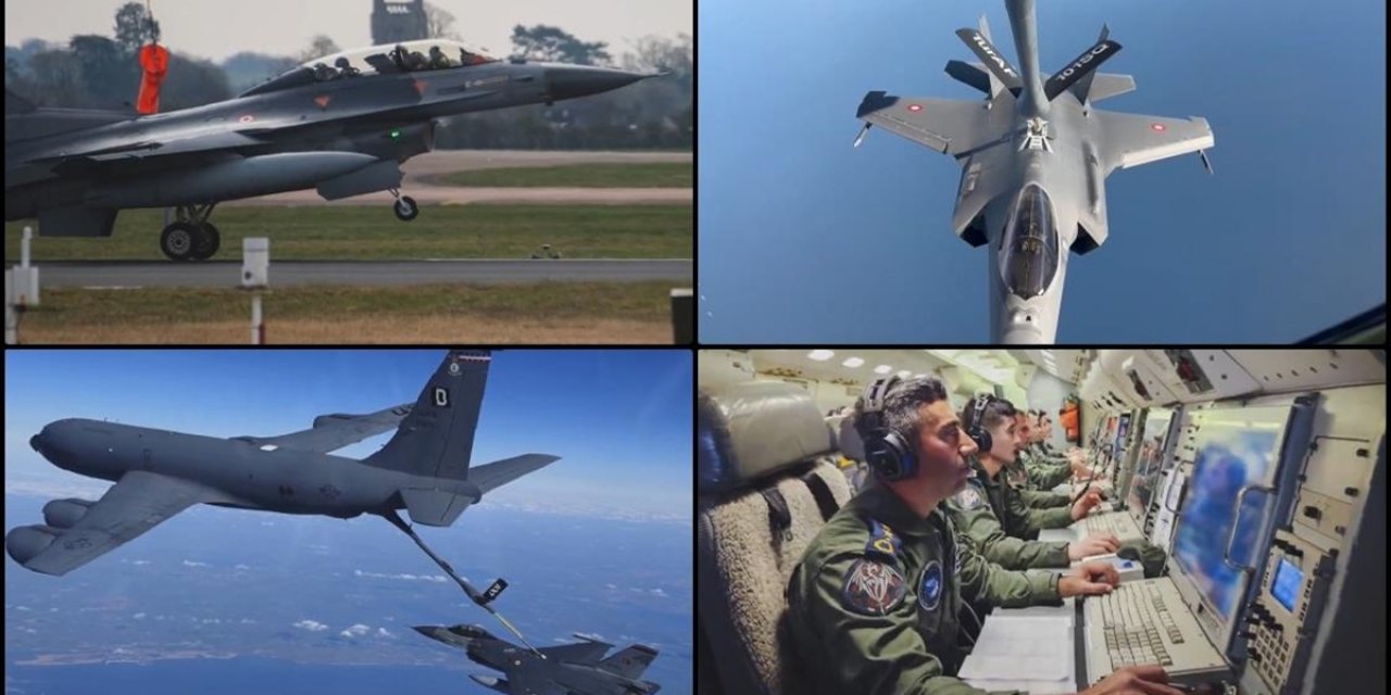 Hava Kuvvetlerinin KC-135r Uçağı F-35'e Havada Yakıt İkmali Yaptı