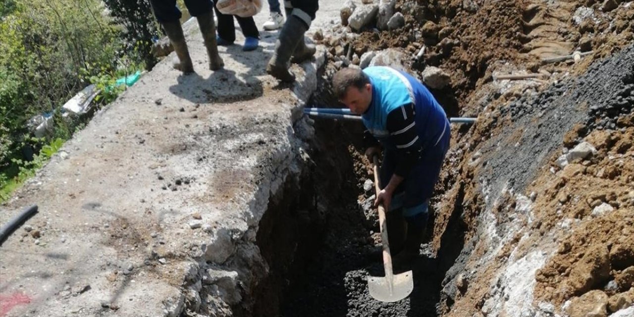 Trabzon'da Ana Su Hattı Patladı