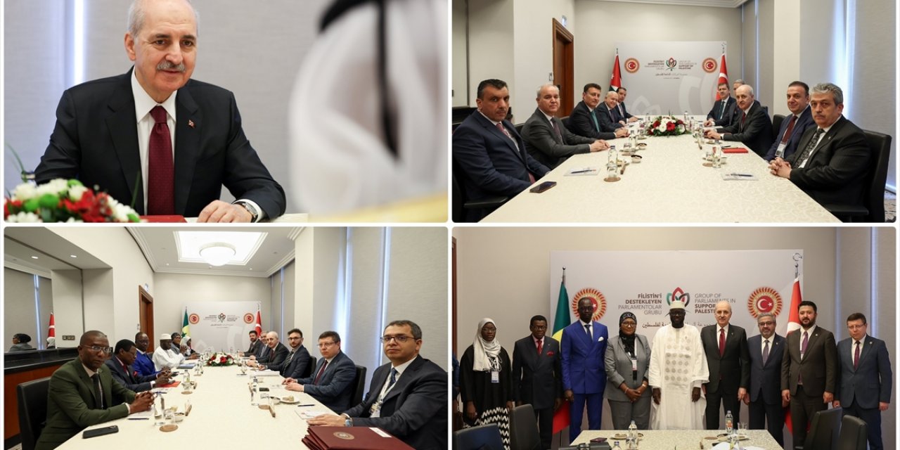 TBMM Başkanı Kurtulmuş, Filistin’i Destekleyen Parlamentolar Grubu Toplantısı Kapsamında Temaslarda Bulundu