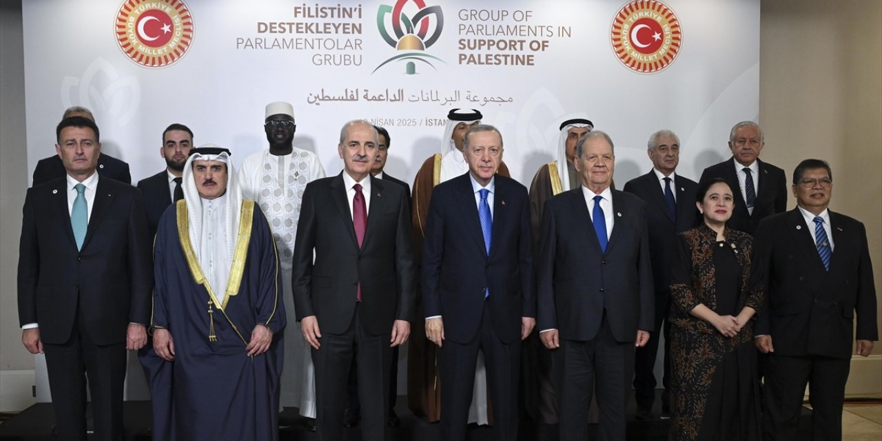 Filistin'i Destekleyen Parlamentolar Grubu Toplantısı Cumhurbaşkanı Erdoğan'ın Katılımıyla Başladı